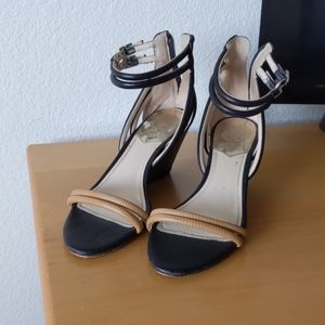 Vince Camuto black wedges